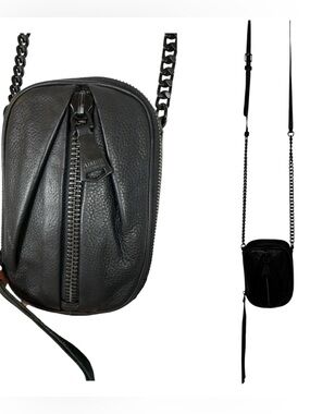 Aimee Kestenberg Tamitha black leather RFID mini crossbody bag